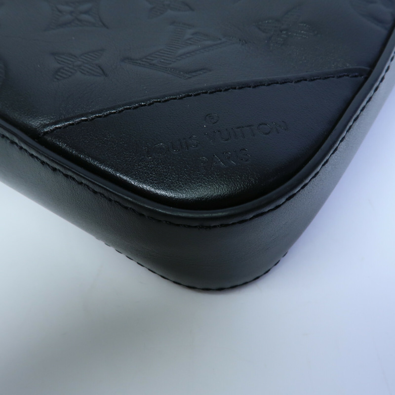 LOUIS VUITTON Monogam Shadow Dou Messenger Bag肩背袋-14