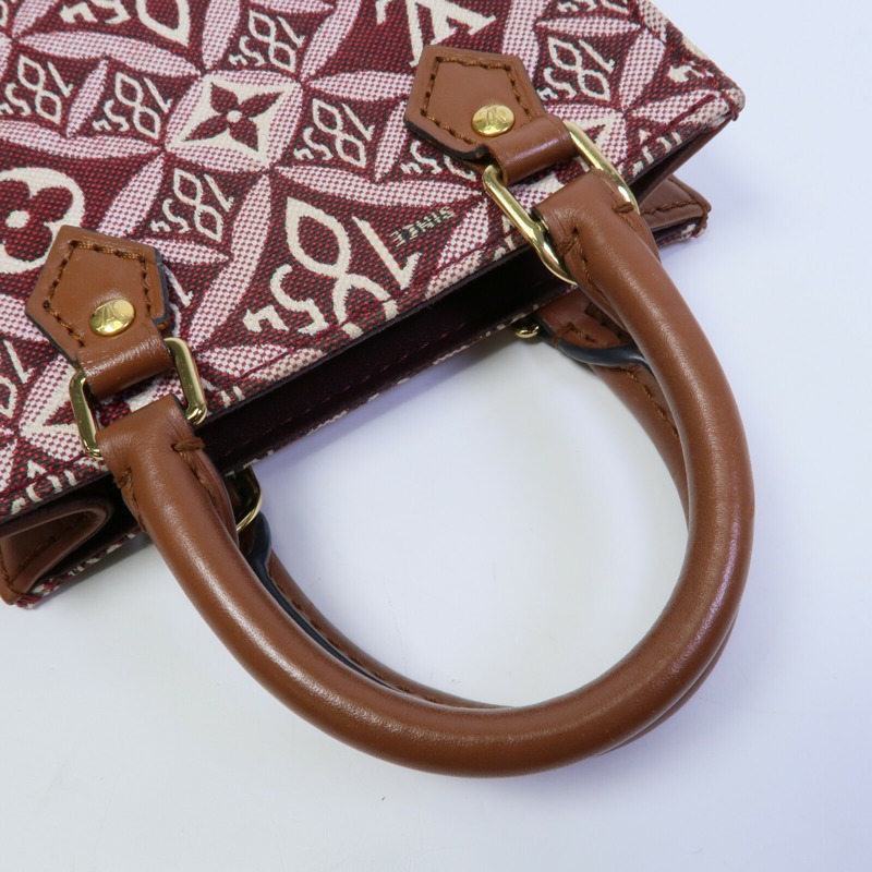 LOUIS VUITTON Monogram Jacquard Petit Sac Plat(Since 1854)手挽肩背兩用袋-8