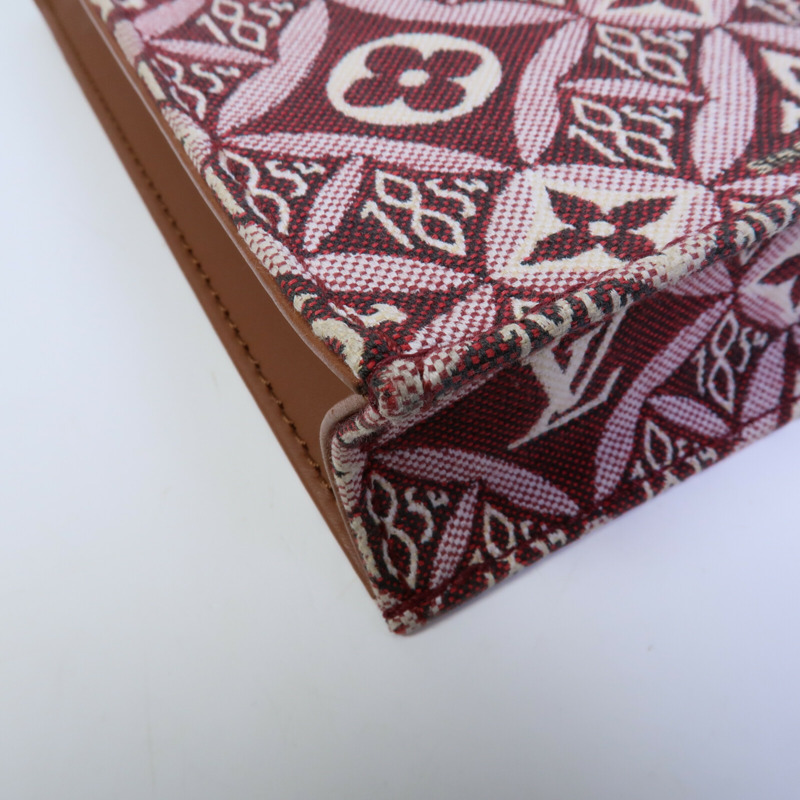 LOUIS VUITTON Monogram Jacquard Petit Sac Plat(Since 1854)手挽肩背兩用袋-9