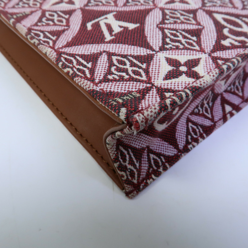 LOUIS VUITTON Monogram Jacquard Petit Sac Plat(Since 1854)手挽肩背兩用袋-11