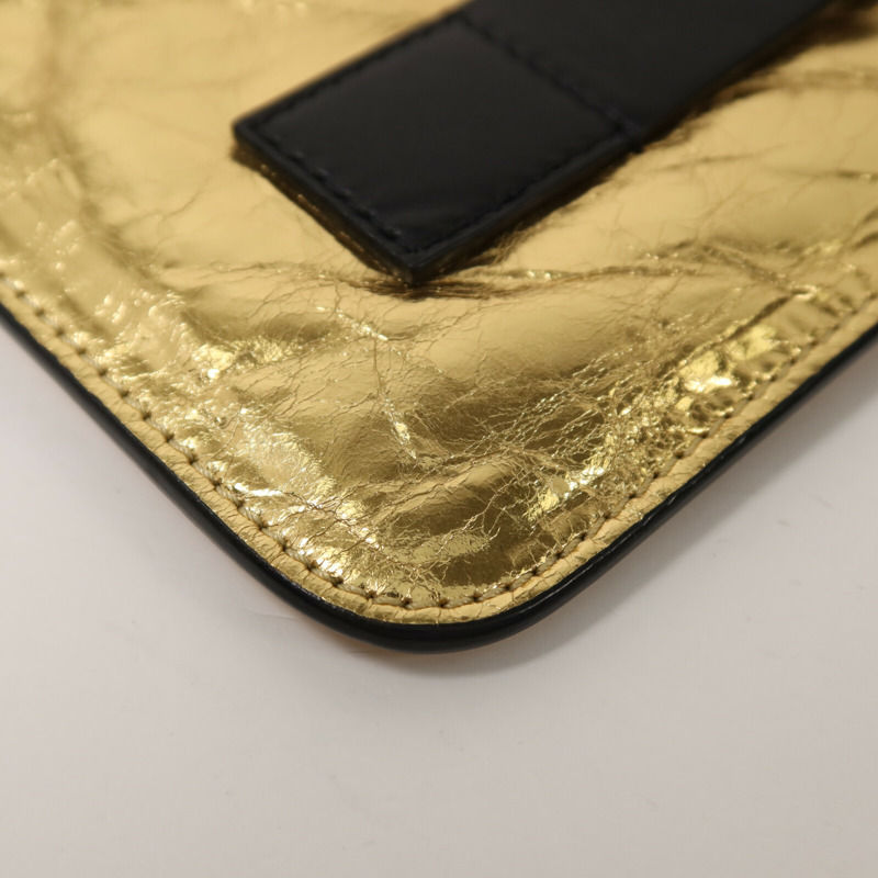 CHANEL 羊皮皮革Feministe Mais Feminine Pouch手拿包-11