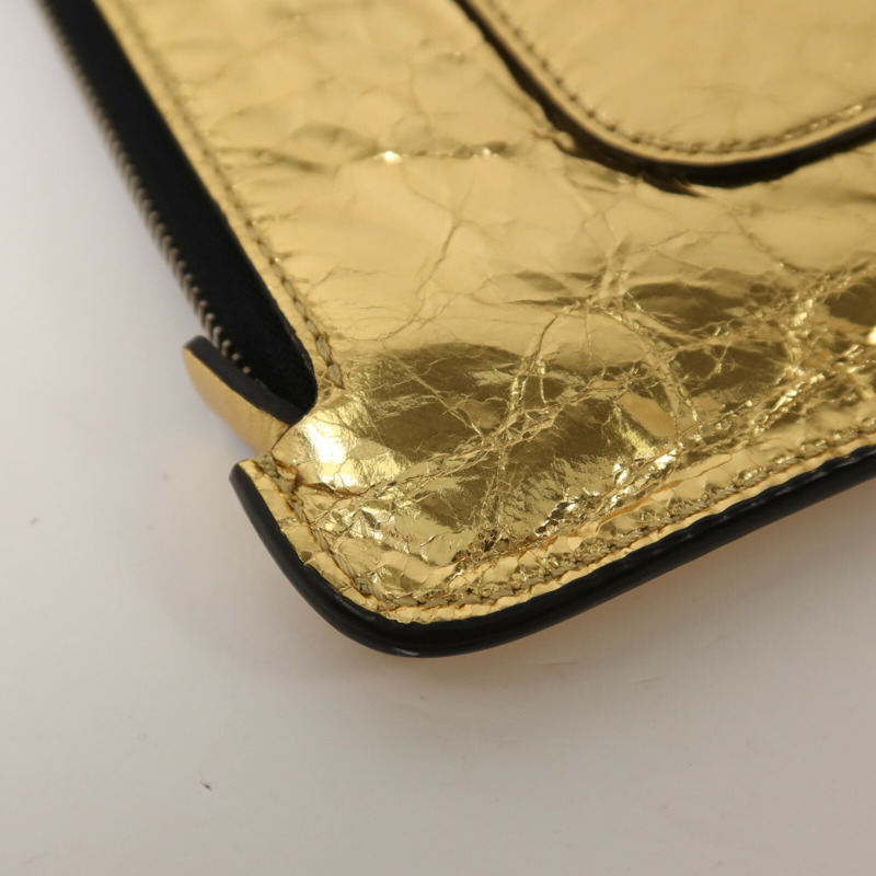 CHANEL 羊皮皮革Feministe Mais Feminine Pouch手拿包-13