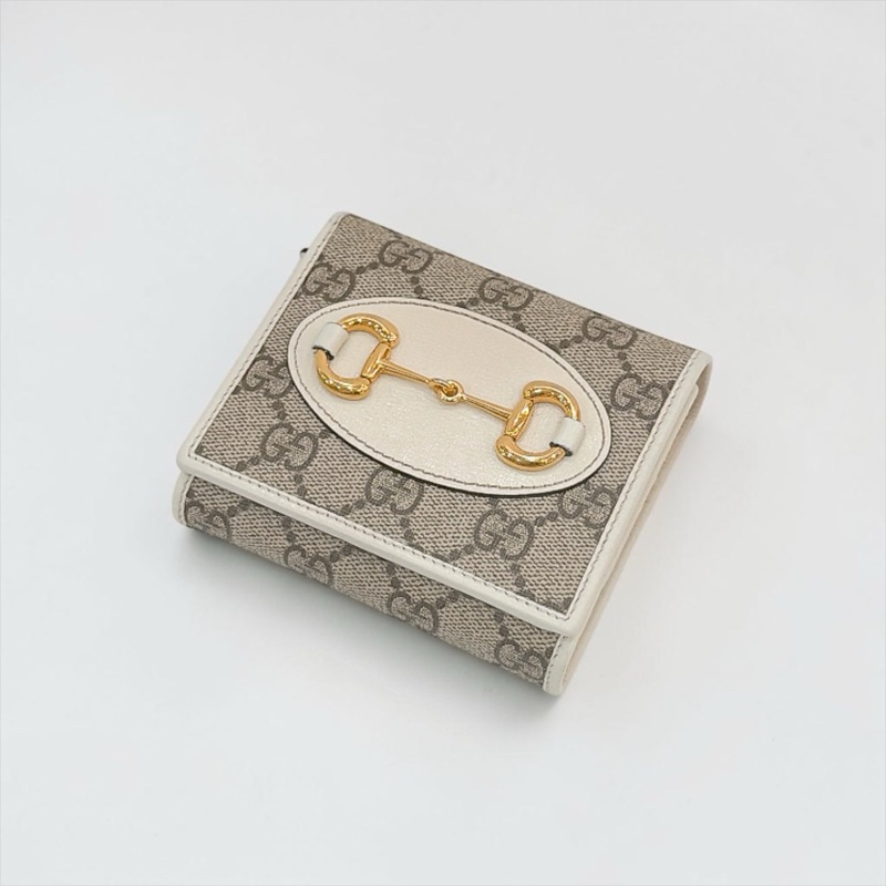 莉亞精品♡ Gucci 1955對開短夾 二手美品-0