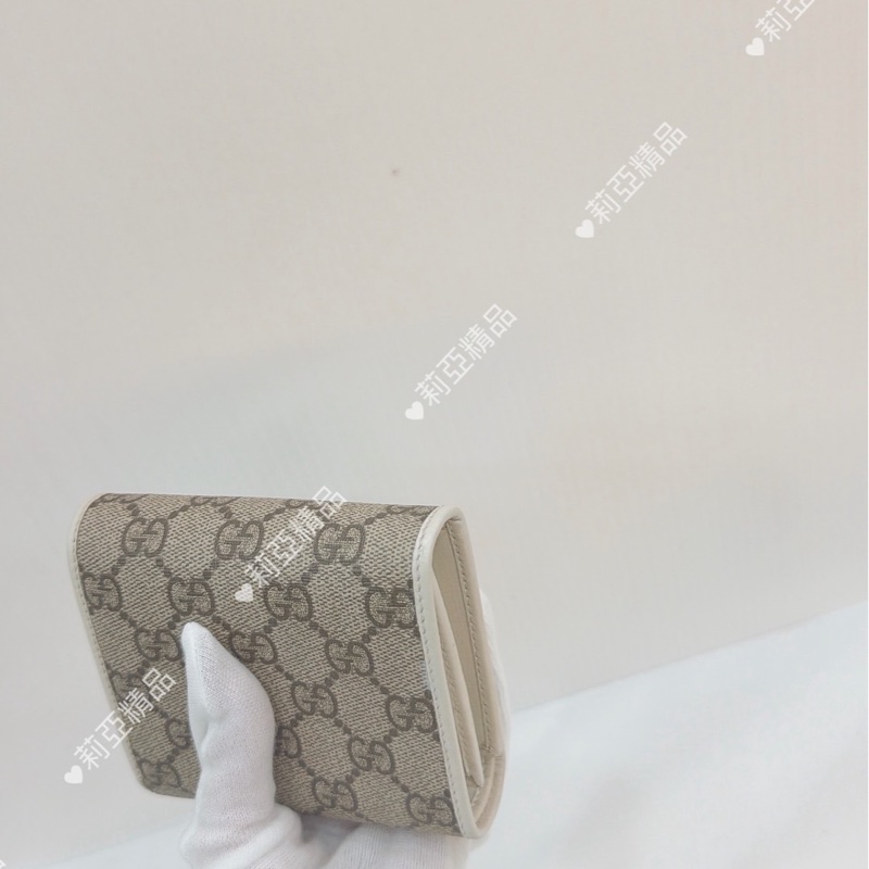 莉亞精品♡ Gucci 1955對開短夾 二手美品-8
