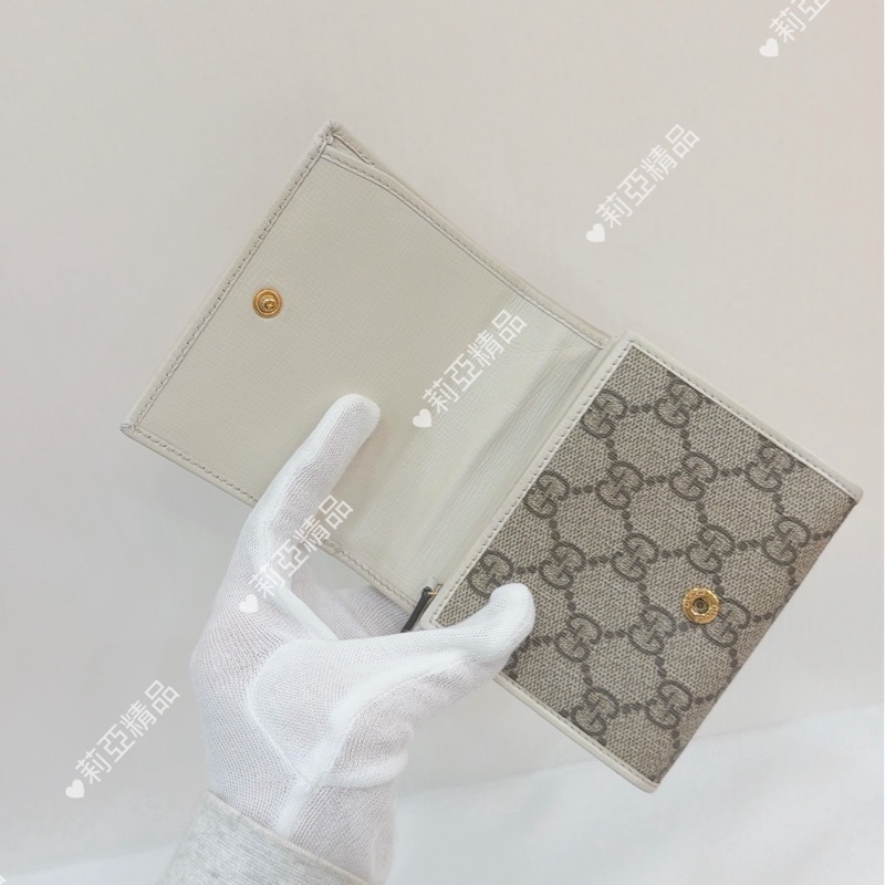 莉亞精品♡ Gucci 1955對開短夾 二手美品-11