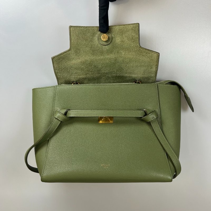 CELINE  橄欖綠鯰魚肩背包 MICRO-5