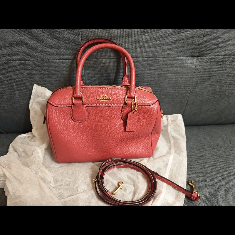 Coach經典波士頓包(乾燥玫瑰粉)-0