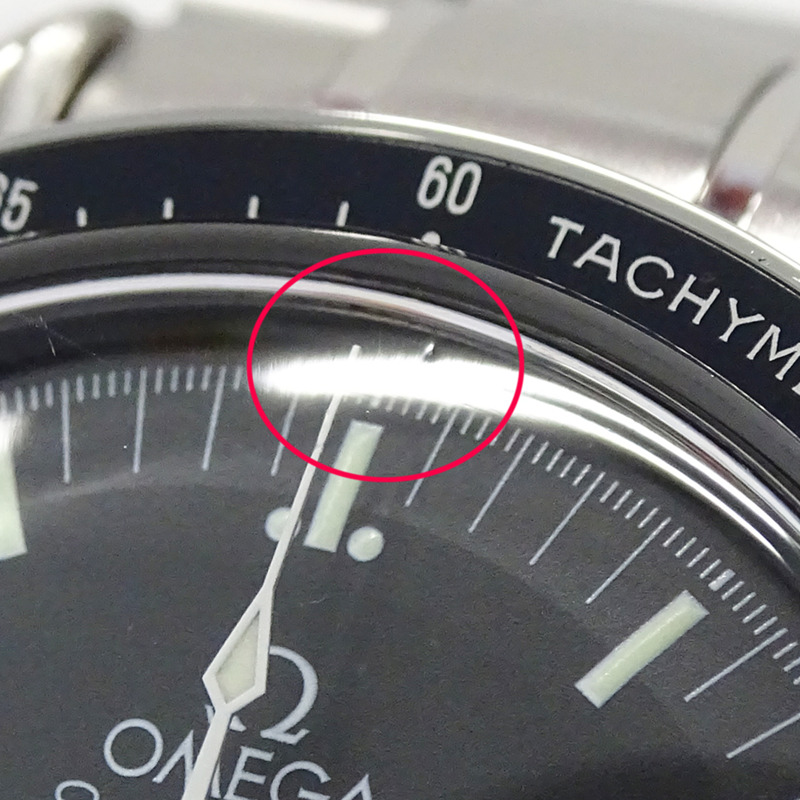 歐米茄超霸系列 3597.11.00 男士腕錶，品牌：阿波羅任務計時表，手動上鍊，不鏽鋼 (SS)，銀色和黑色。-10