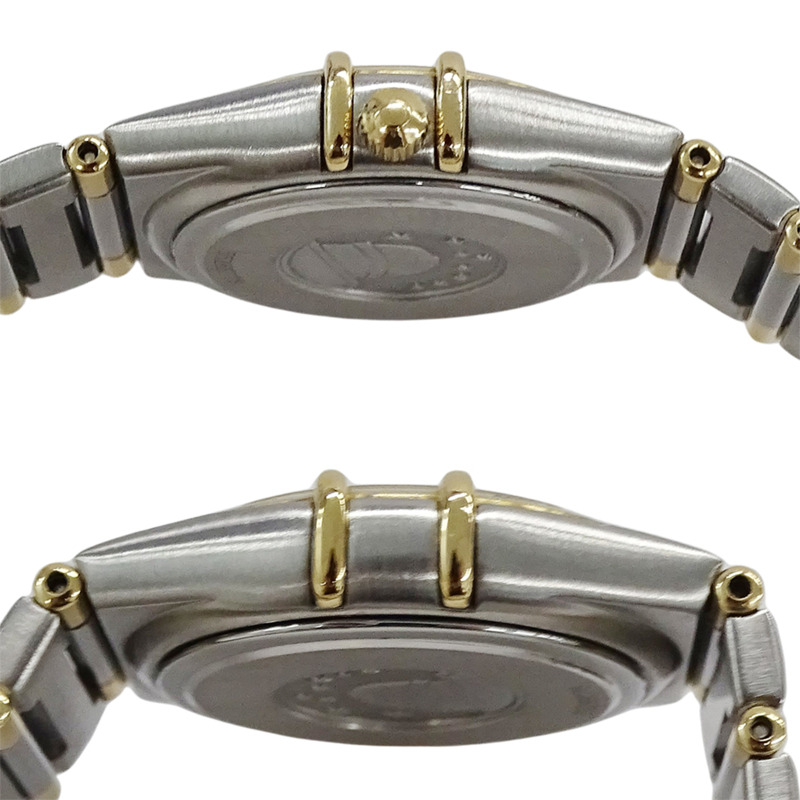 歐米茄星座系列 1372.30 女士腕錶，品牌名稱，石英機芯，不銹鋼 (SS) 與黃金 (YG) 組合，半條形錶帶-2