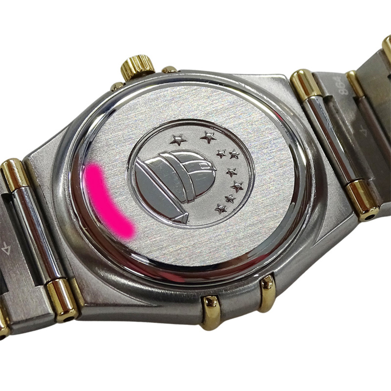 歐米茄星座系列 1372.30 女士腕錶，品牌名稱，石英機芯，不銹鋼 (SS) 與黃金 (YG) 組合，半條形錶帶-7