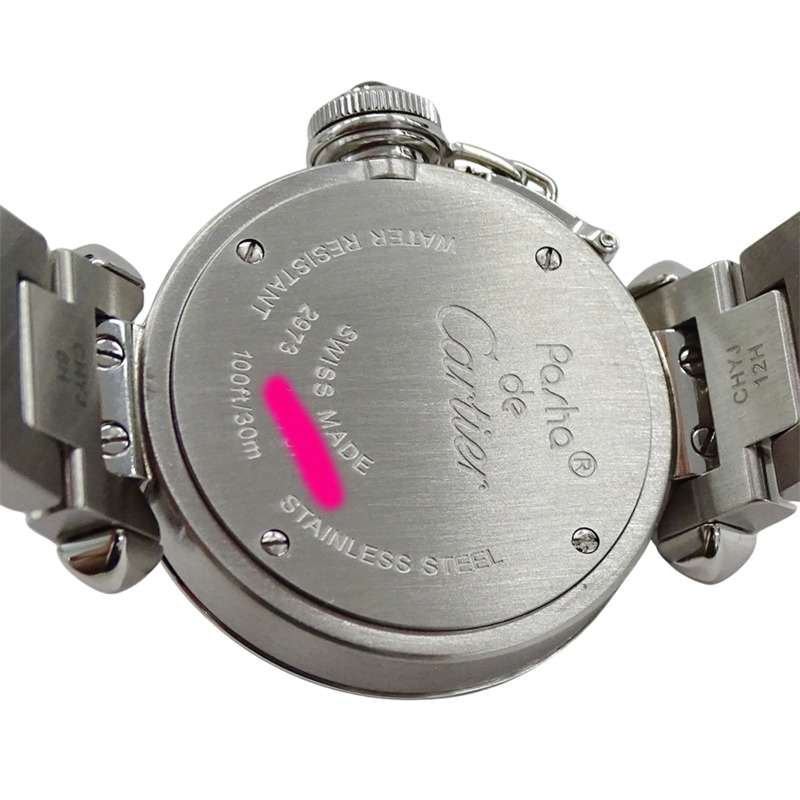 卡地亞 Miss Pasha 女士石英腕錶，不鏽鋼 (SS) W3140007，銀色，圓形-6