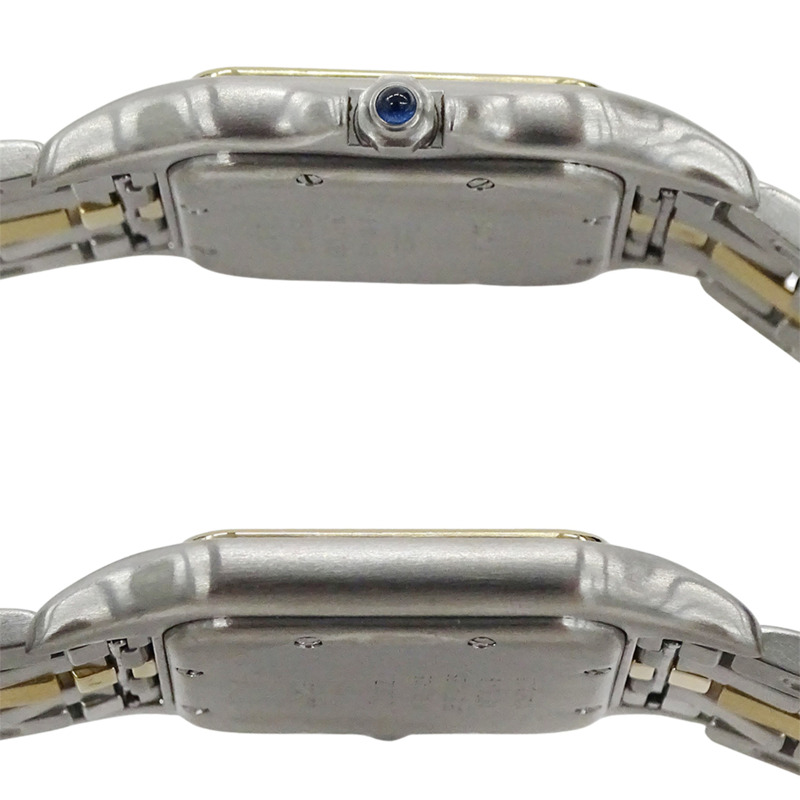 卡地亞女士腕錶，Panthère MM Date，石英機芯，不鏽鋼（SS），黃金（YG），W25028B5，1 排。-2