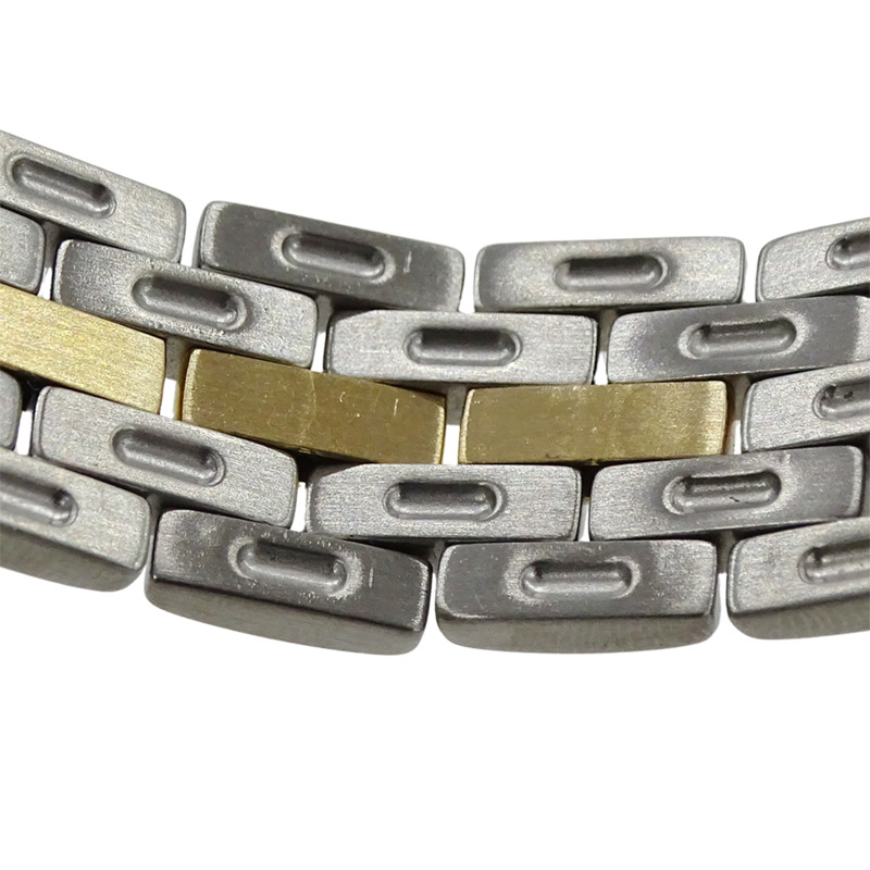 卡地亞女士腕錶，Panthère MM Date，石英機芯，不鏽鋼（SS），黃金（YG），W25028B5，1 排。-5