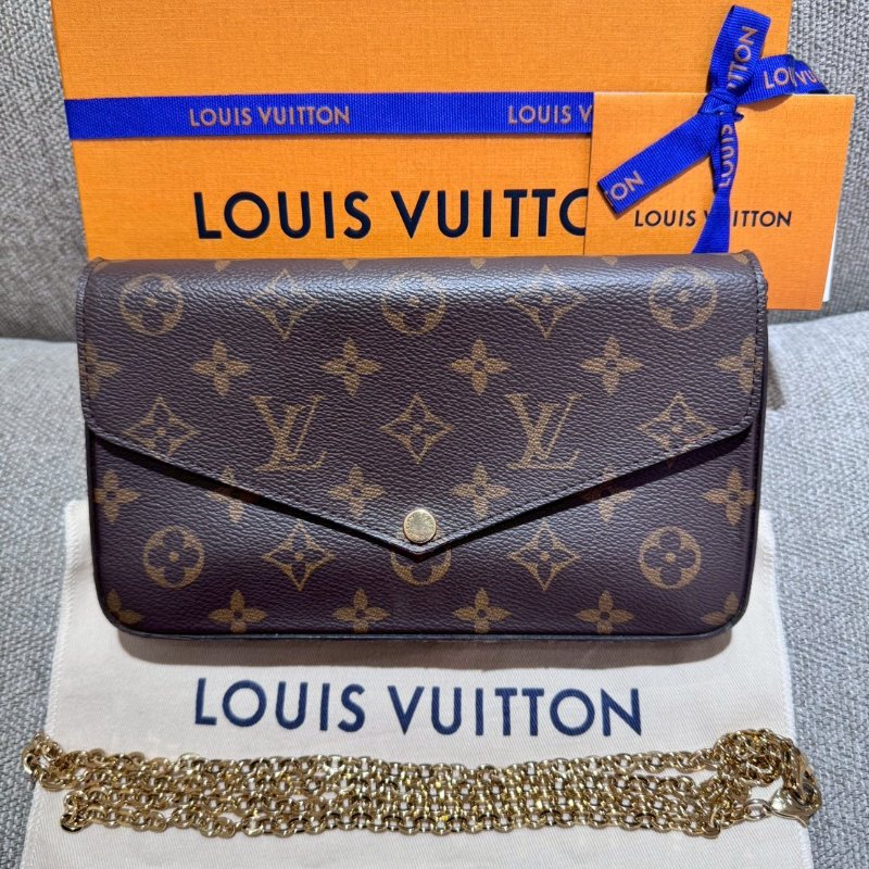 LV 帆布老花三合一 WOC  晶片款-0