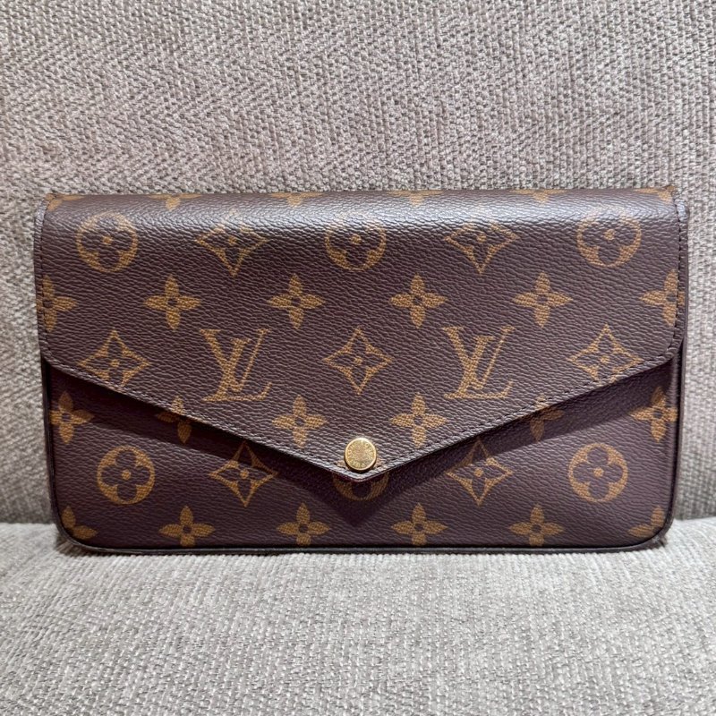 LV 帆布老花三合一 WOC  晶片款-1