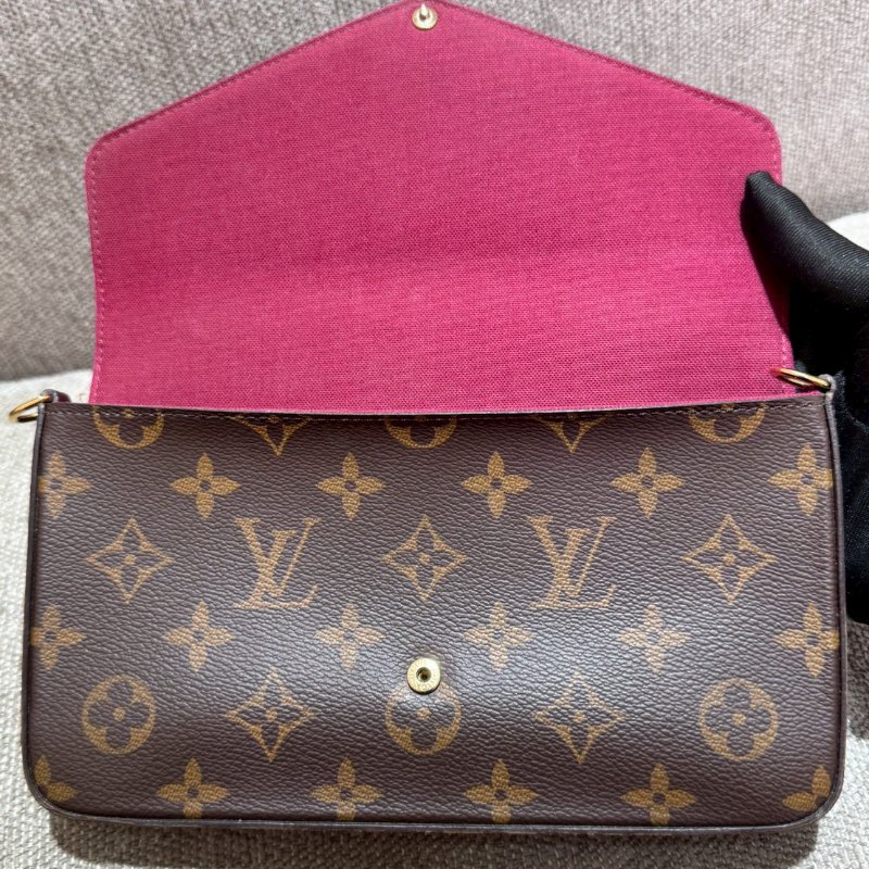 LV 帆布老花三合一 WOC  晶片款-4