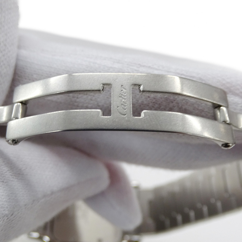 卡地亞男士腕錶，Santos Galbee LM Date Quartz (QZ)，不鏽鋼 (SS) 和黃金 (YG) 組合，W20011C4。-8