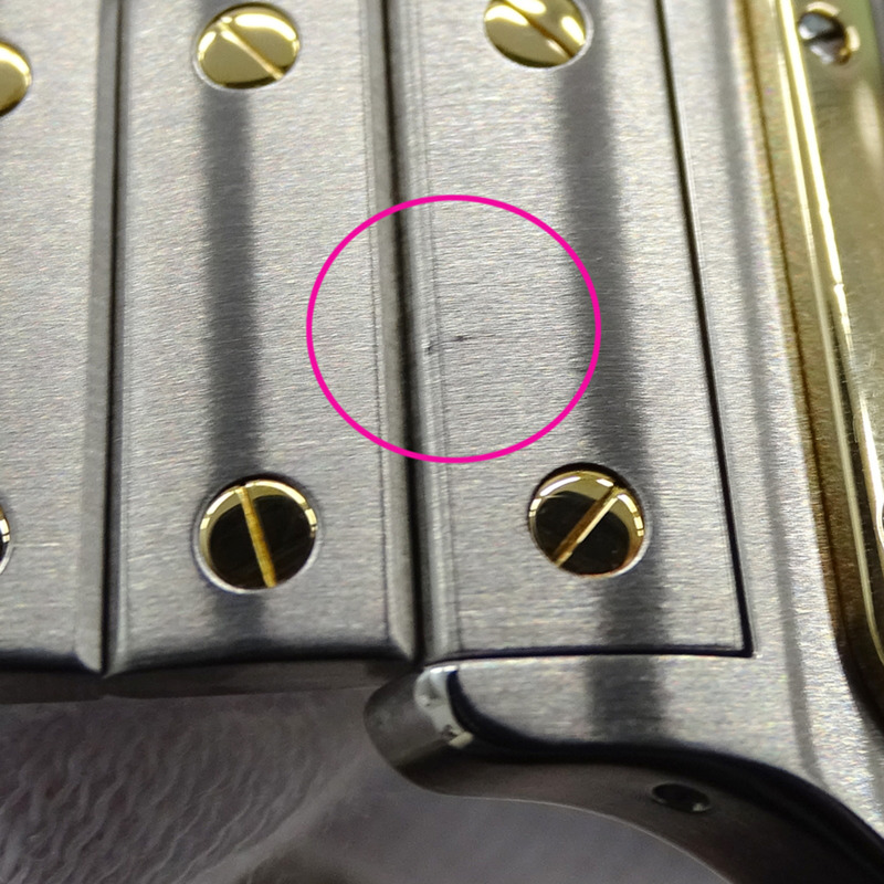 卡地亞男士腕錶，Santos Galbee LM Date Quartz (QZ)，不鏽鋼 (SS) 和黃金 (YG) 組合，W20011C4。-9