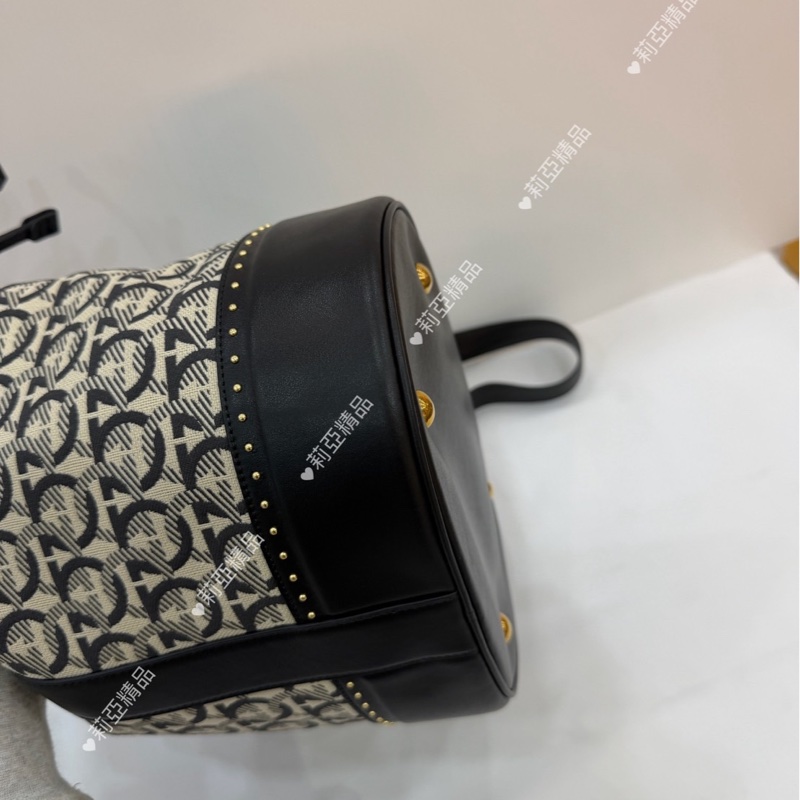 莉亞精品♡ Ferragamo 水桶包 二手美包-7