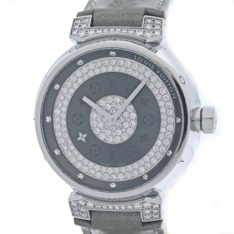 LOUIS VUITTON Tambour GM 鑽石 Q111U0 男士手錶 40325-0