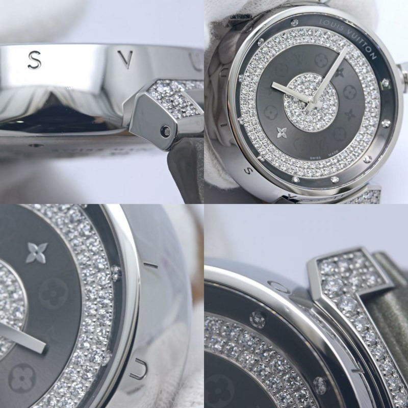 LOUIS VUITTON Tambour GM 鑽石 Q111U0 男士手錶 40325-7