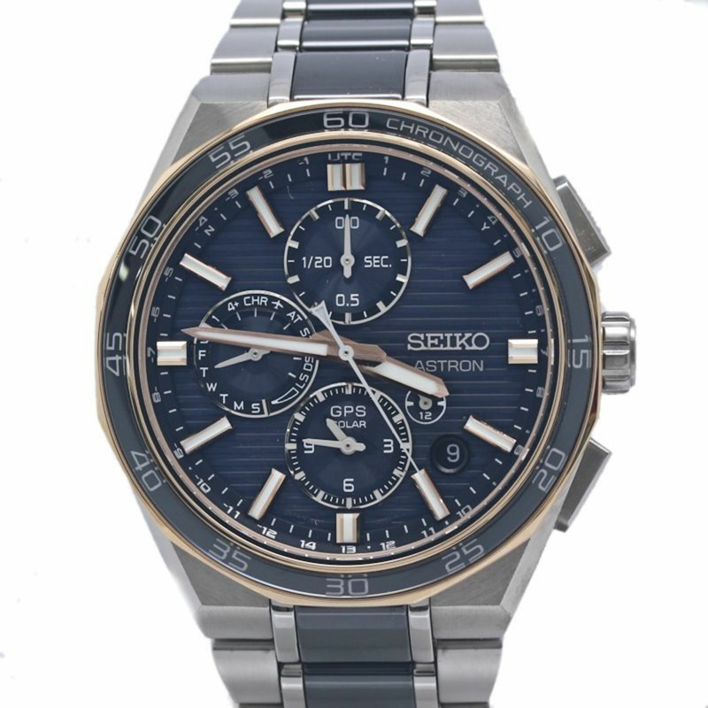 精工 Astron Nextar 2025 限量版 SBXC180 5X83-0AR0-1 GPS 太陽能電波男士腕錶，鈦金屬 x 陶瓷錶殼，40322-1