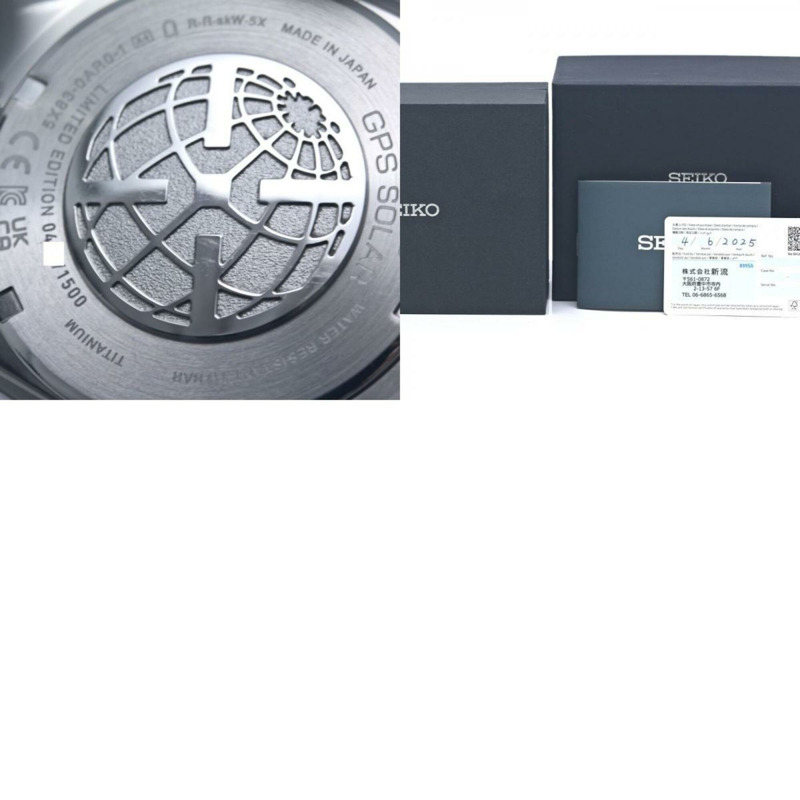 精工 Astron Nextar 2025 限量版 SBXC180 5X83-0AR0-1 GPS 太陽能電波男士腕錶，鈦金屬 x 陶瓷錶殼，40322-10