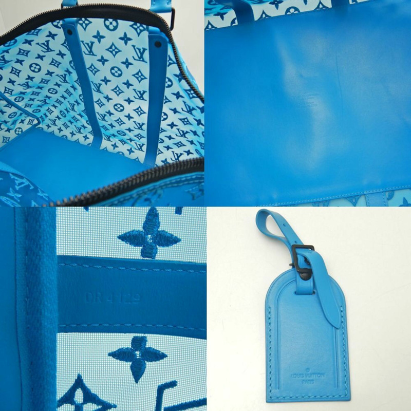 路易威登 (LOUIS VUITTON) Monogram Keyport Triangle 50 網眼波士頓包 M45048 綠松石色 女款 253587-9