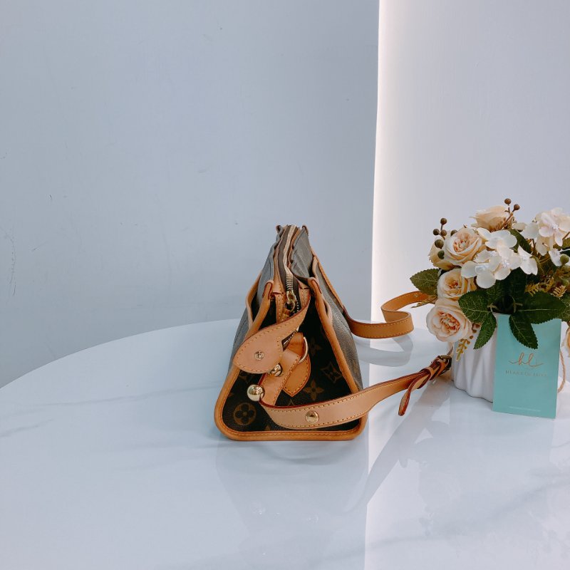 MS0638 Louis Vuitton 路易威登 三角金球 斜背 帆布 金扣 Popincourt Long Canvas Monogram x GHW-3