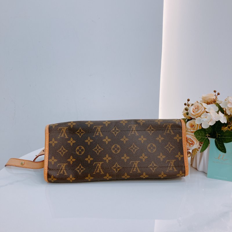 MS0638 Louis Vuitton 路易威登 三角金球 斜背 帆布 金扣 Popincourt Long Canvas Monogram x GHW-4