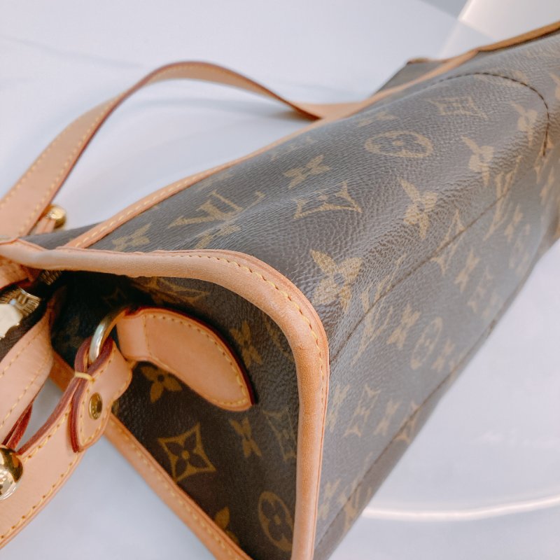 MS0638 Louis Vuitton 路易威登 三角金球 斜背 帆布 金扣 Popincourt Long Canvas Monogram x GHW-7
