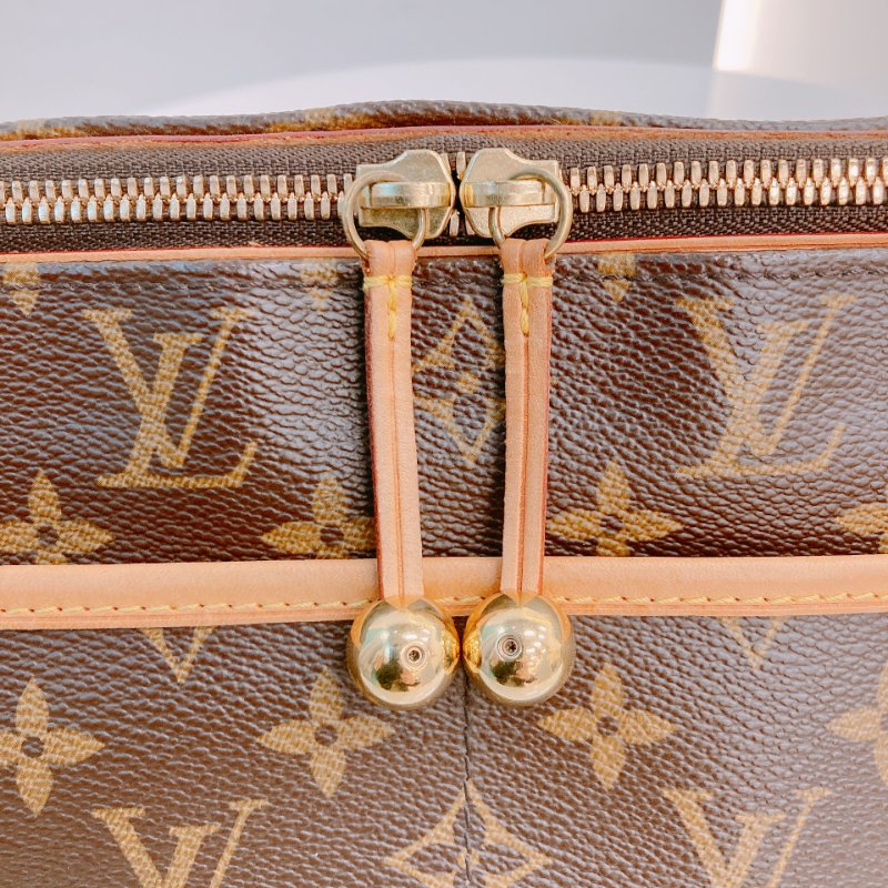 MS0638 Louis Vuitton 路易威登 三角金球 斜背 帆布 金扣 Popincourt Long Canvas Monogram x GHW-10