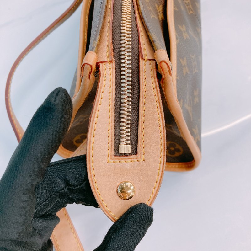 MS0638 Louis Vuitton 路易威登 三角金球 斜背 帆布 金扣 Popincourt Long Canvas Monogram x GHW-12