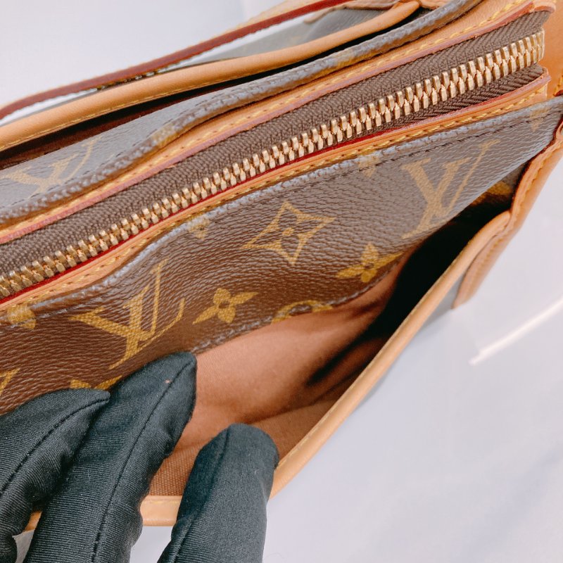 MS0638 Louis Vuitton 路易威登 三角金球 斜背 帆布 金扣 Popincourt Long Canvas Monogram x GHW-25