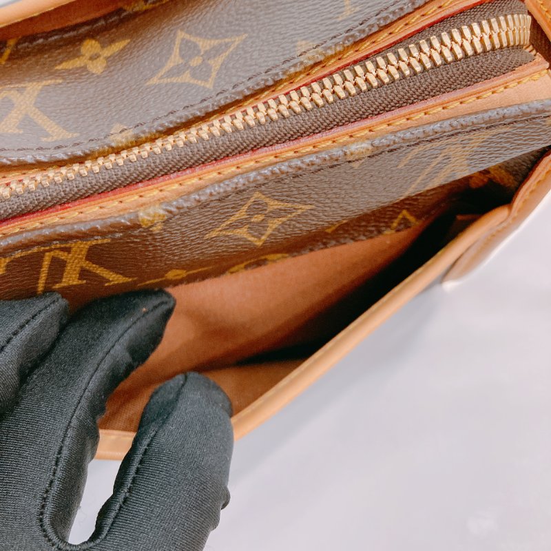 MS0638 Louis Vuitton 路易威登 三角金球 斜背 帆布 金扣 Popincourt Long Canvas Monogram x GHW-27