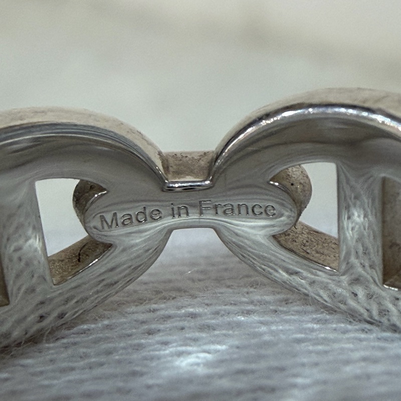 HERMES Farandole 925 純銀 小豬 豬鼻 豬鼻子 戒指-10