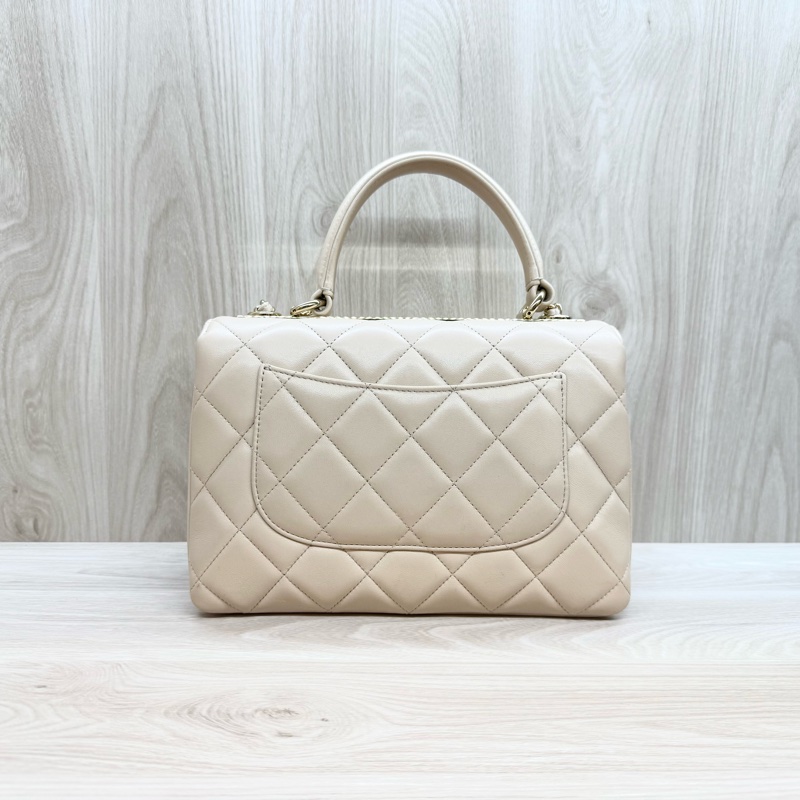 Chanel奶茶羊皮trendy cc側背包A92236-1