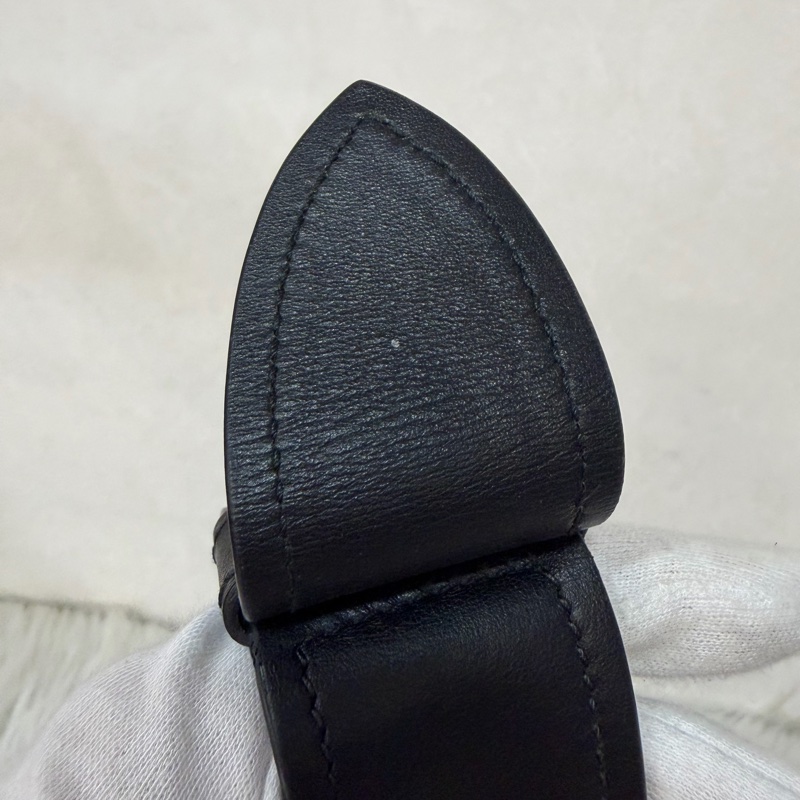 PRADA 1BD039 紅皮 黑皮 拼接 金釦 馬鞍包 斜背包-40