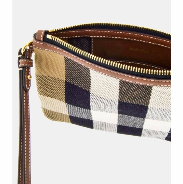 Burberry 女士 格紋手拿包均碼碼常規、24cm*16cm-1