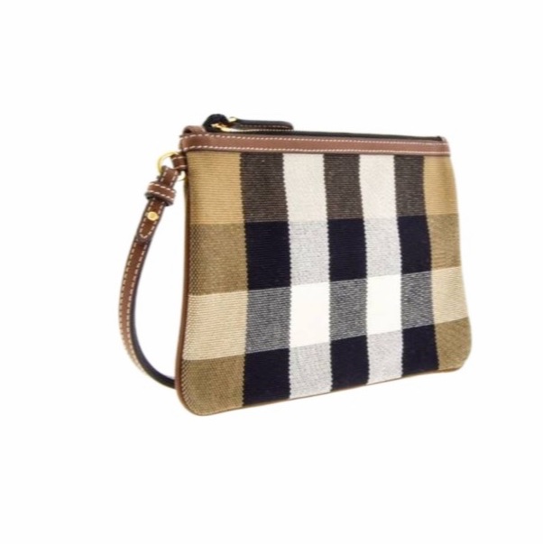 Burberry 女士 格紋手拿包均碼碼常規、24cm*16cm-2