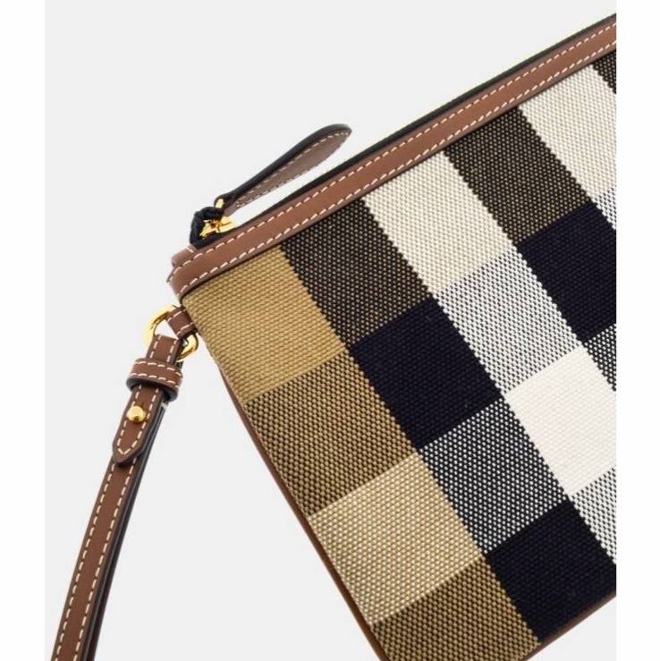 Burberry 女士 格紋手拿包均碼碼常規、24cm*16cm-3