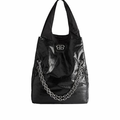 Balenciaga 女士 MONACO 大號鏈條單肩包均碼碼大號、39.9cm*11.9cm*35cm