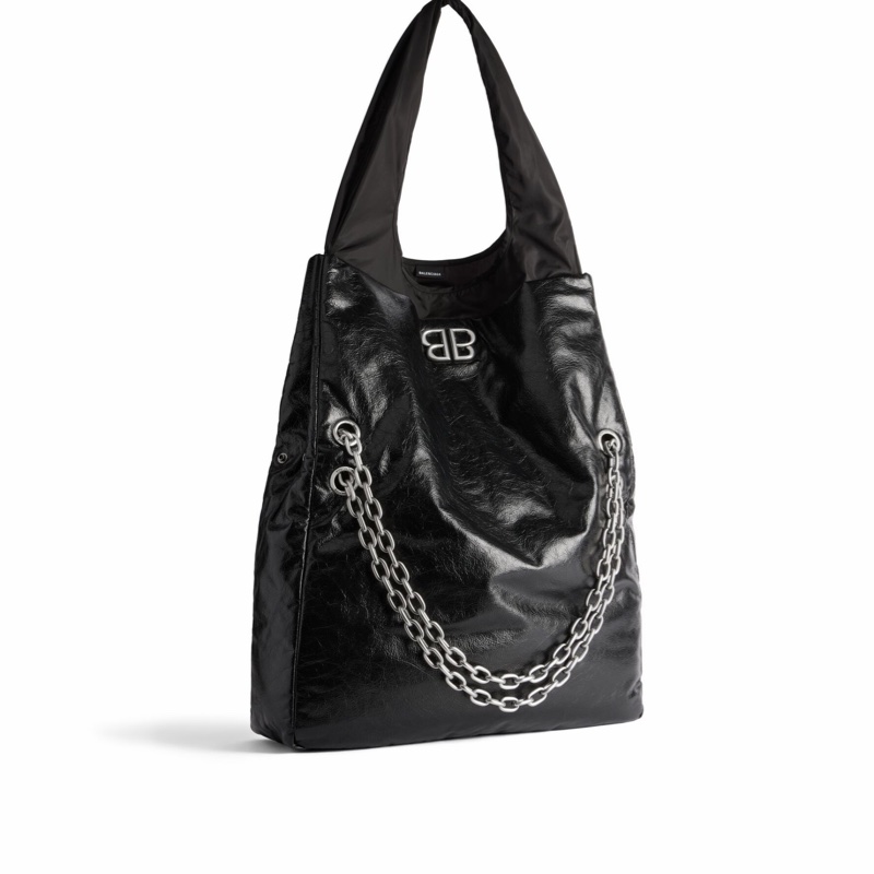 Balenciaga 女士 MONACO 大號鏈條單肩包均碼碼大號、39.9cm*11.9cm*35cm-3