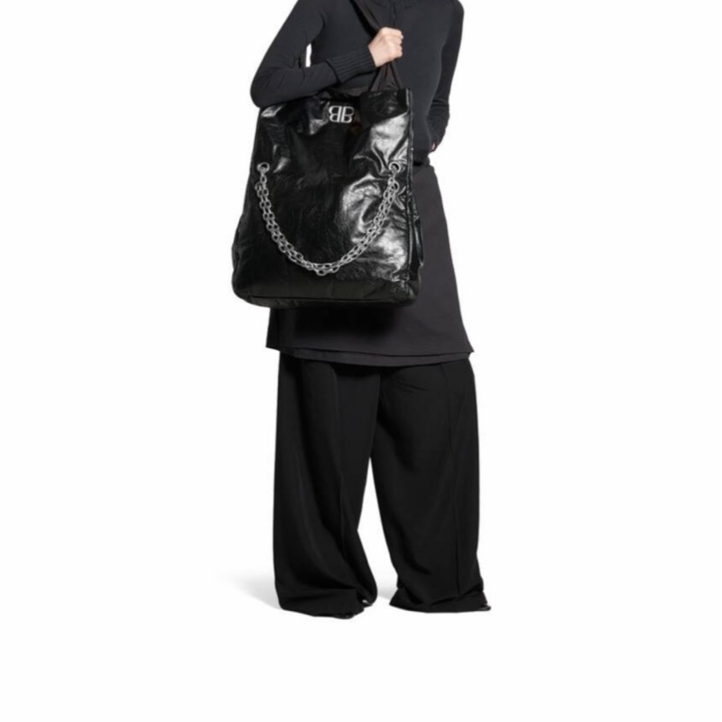 Balenciaga 女士 MONACO 大號鏈條單肩包均碼碼大號、39.9cm*11.9cm*35cm-4