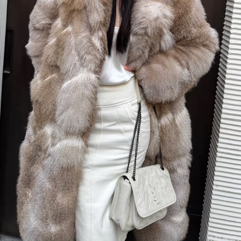 SAINT LAURENT YSL聖羅蘭奶油白小號NiKi D扣🥚🥚-17