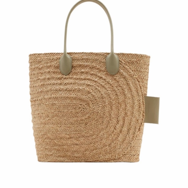 Burberry 女士 拉菲草編織手提包均碼碼常規、49cm*21cm*42cm-2