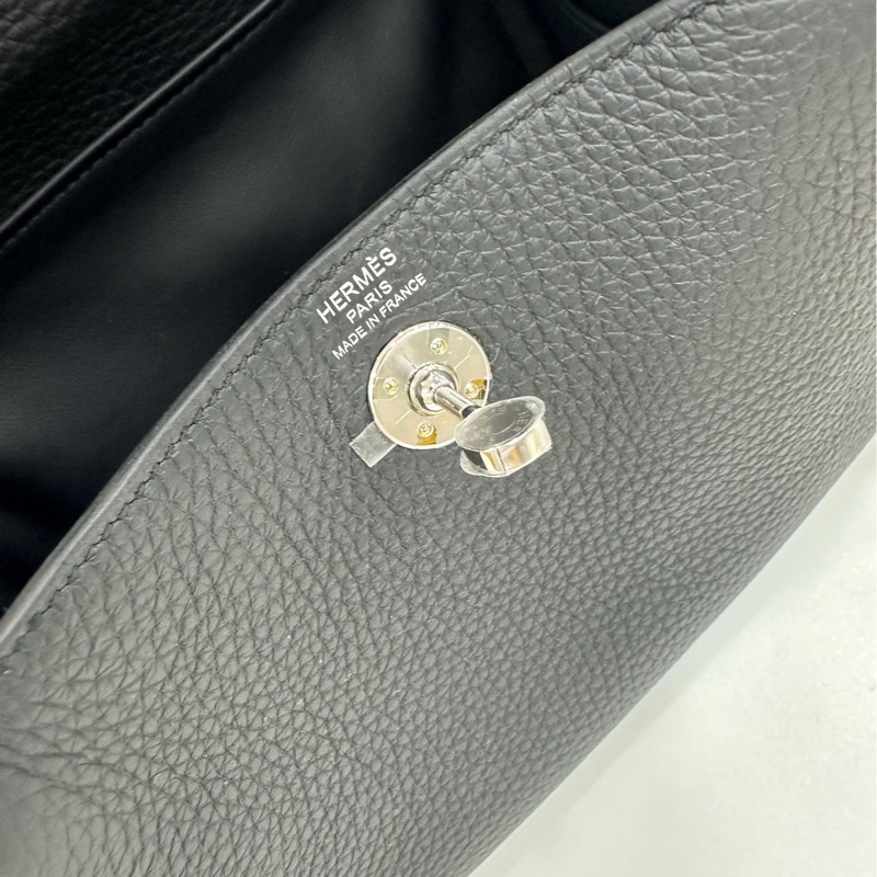 Hermes愛馬仕mini lindy黑銀二代 K刻 全新有購證-6