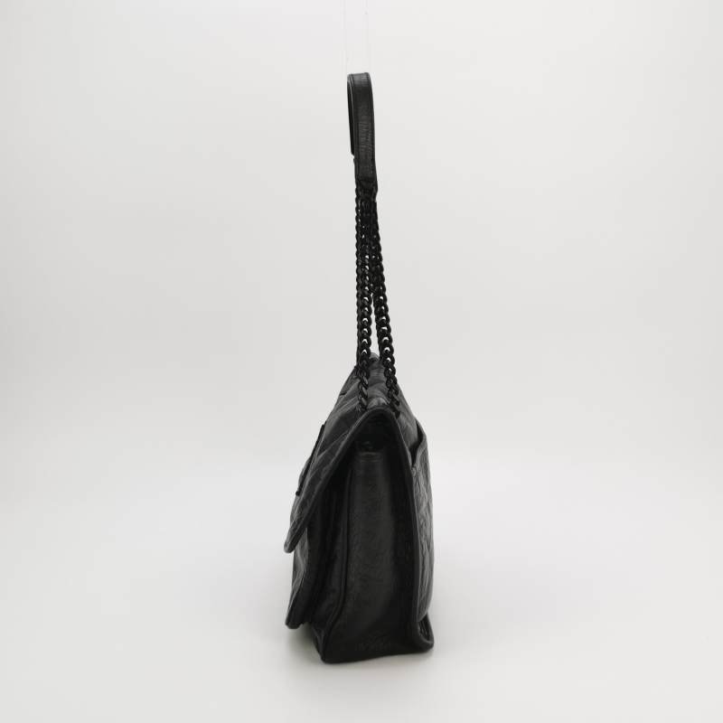 Saint Laurent Niki中型牛皮純色YSL標誌單肩包-2