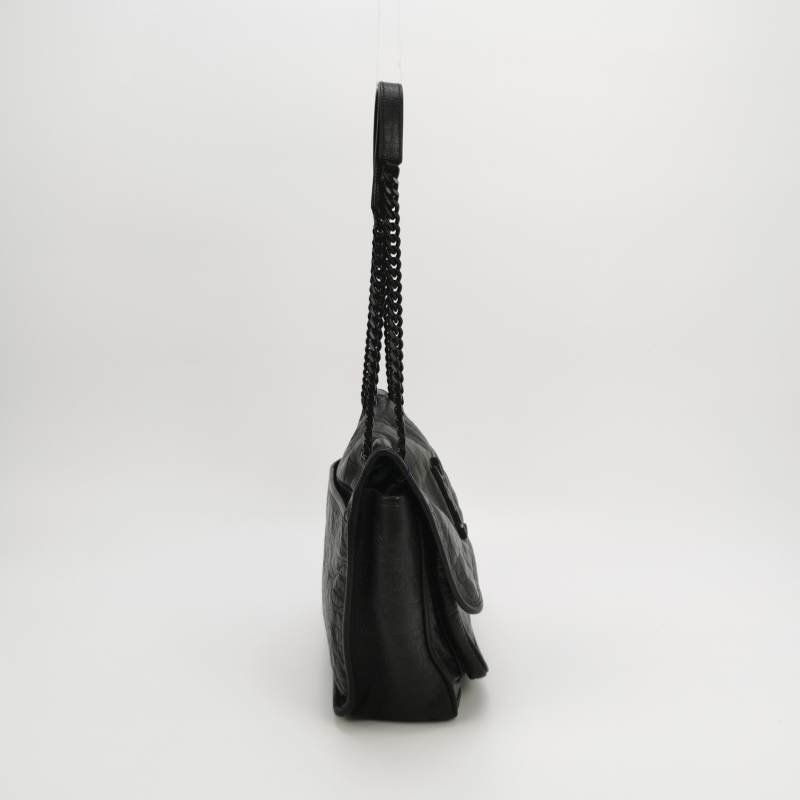 Saint Laurent Niki中型牛皮純色YSL標誌單肩包-3