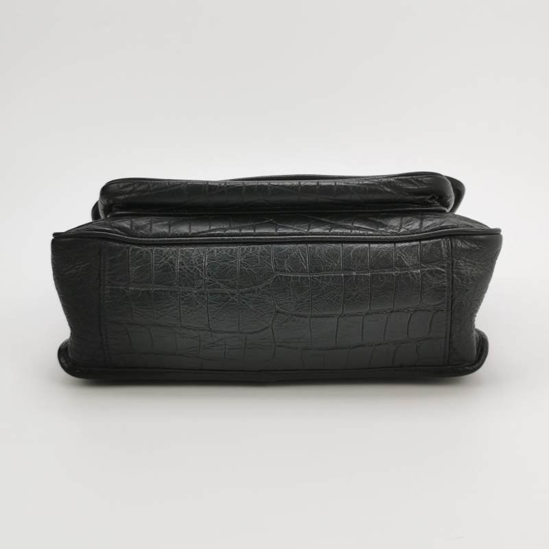 Saint Laurent Niki中型牛皮純色YSL標誌單肩包-5